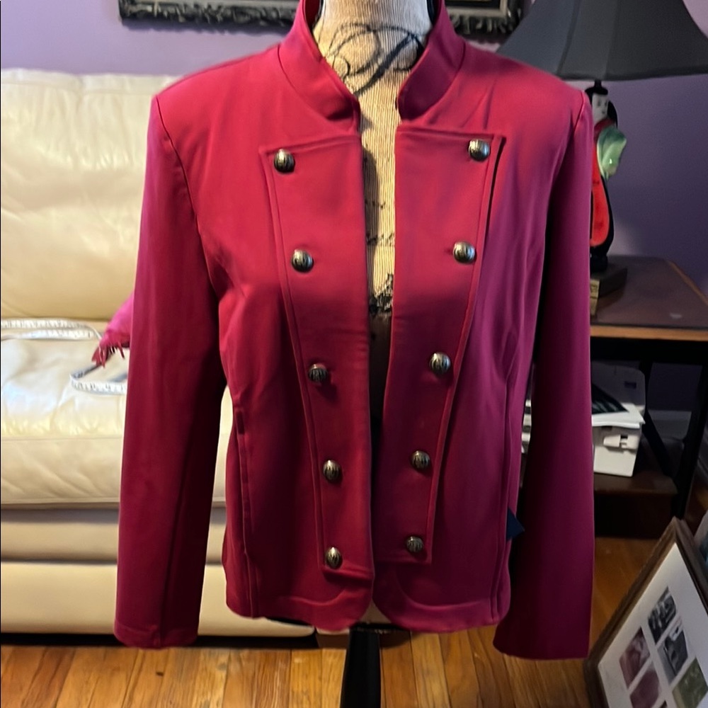 Women's Double-Breasted Jacket - Pink